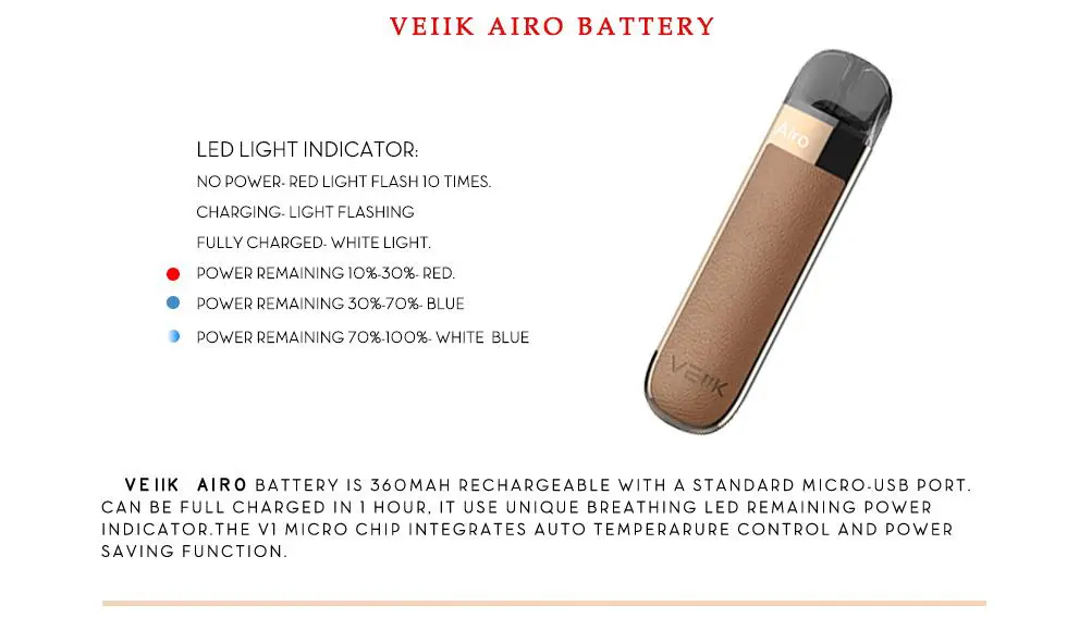 AIRO POD by VEIIK, 2ml Tank AIRO POD by VEIIK, 2ml Tank