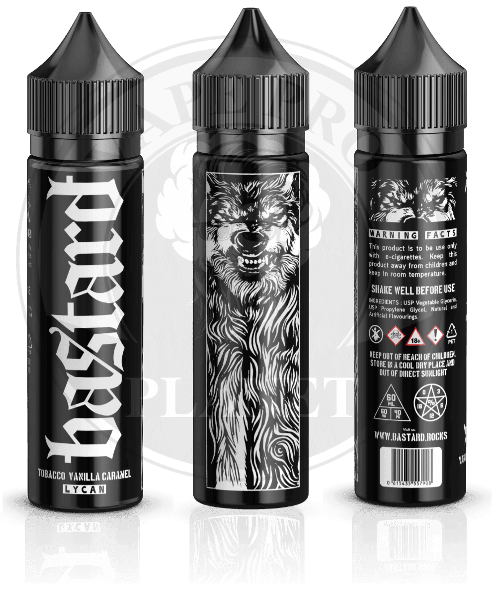 LYCAN Vanilla Caramel Tobacc By Bastard, 60ml, 3mg