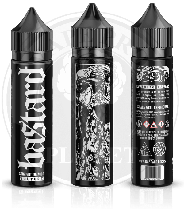 VULTURE Straight Tobacc By Bastard, 60ml, 3mg